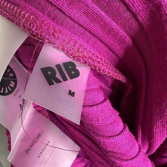 NWT Simon Miller Ribbed Cyrene Straight Leg Pants Women's Pink Size Medium - Picture 6 of 6